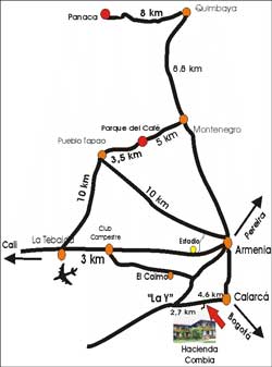 Mapa Hacienda Combia