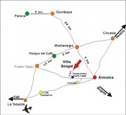 Mapa Finca Villa Seagal